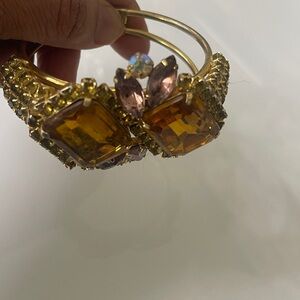 Elegant Gold and Purple Women's Ring